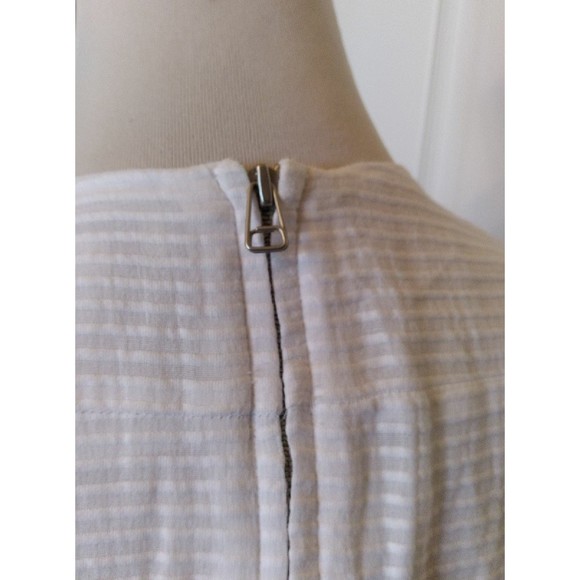 GAP WHITE COTTON DRESS LINED BELTED SLEEVELESS SIZE 2 WOMENS - Picture 5 of 9